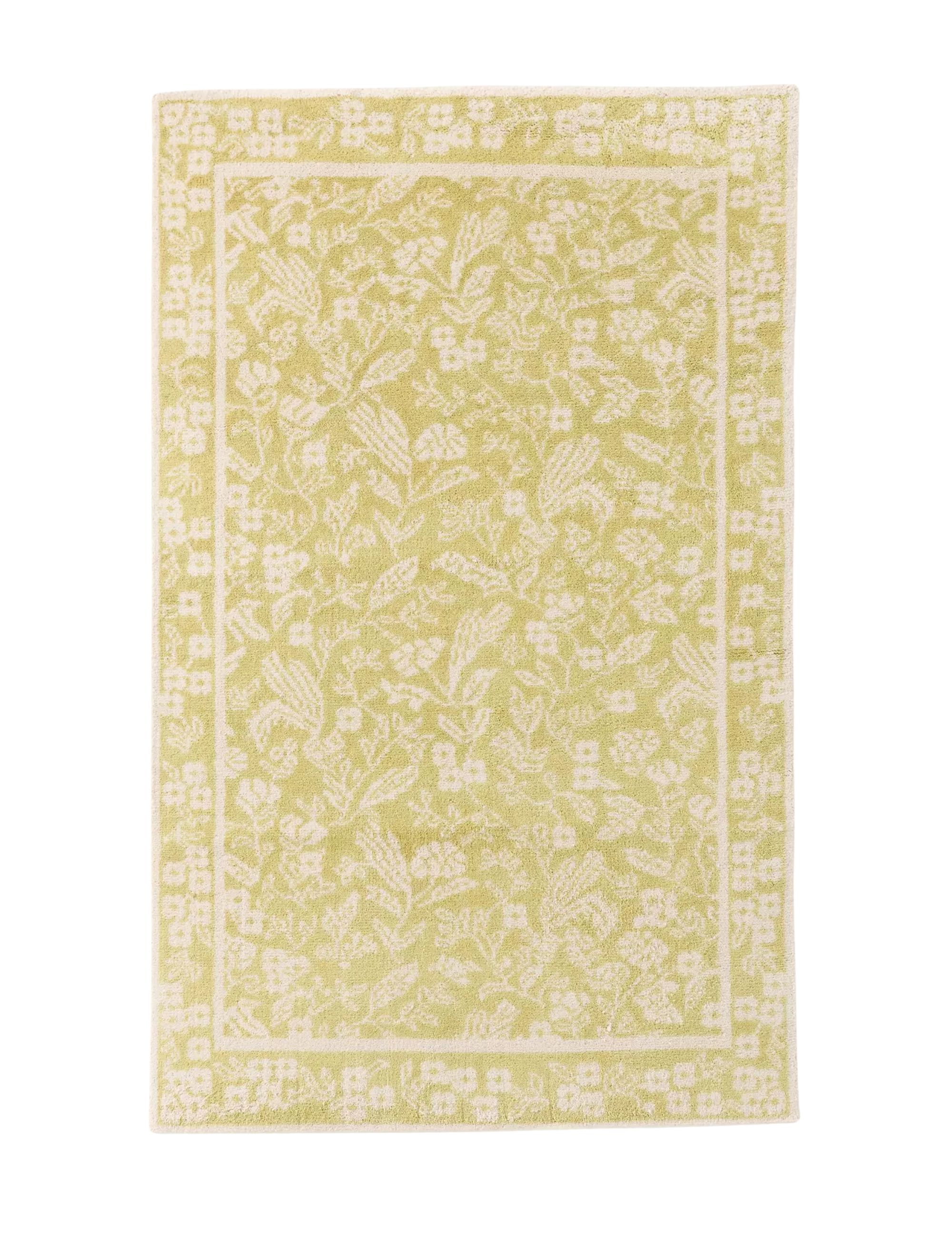 Anthropologie, Francine Hand-Knotted Wool Floral Rug