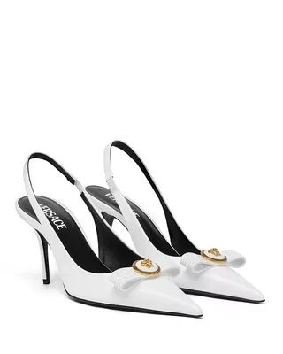 Versace Women's Medusa Bow Slingback Pumps