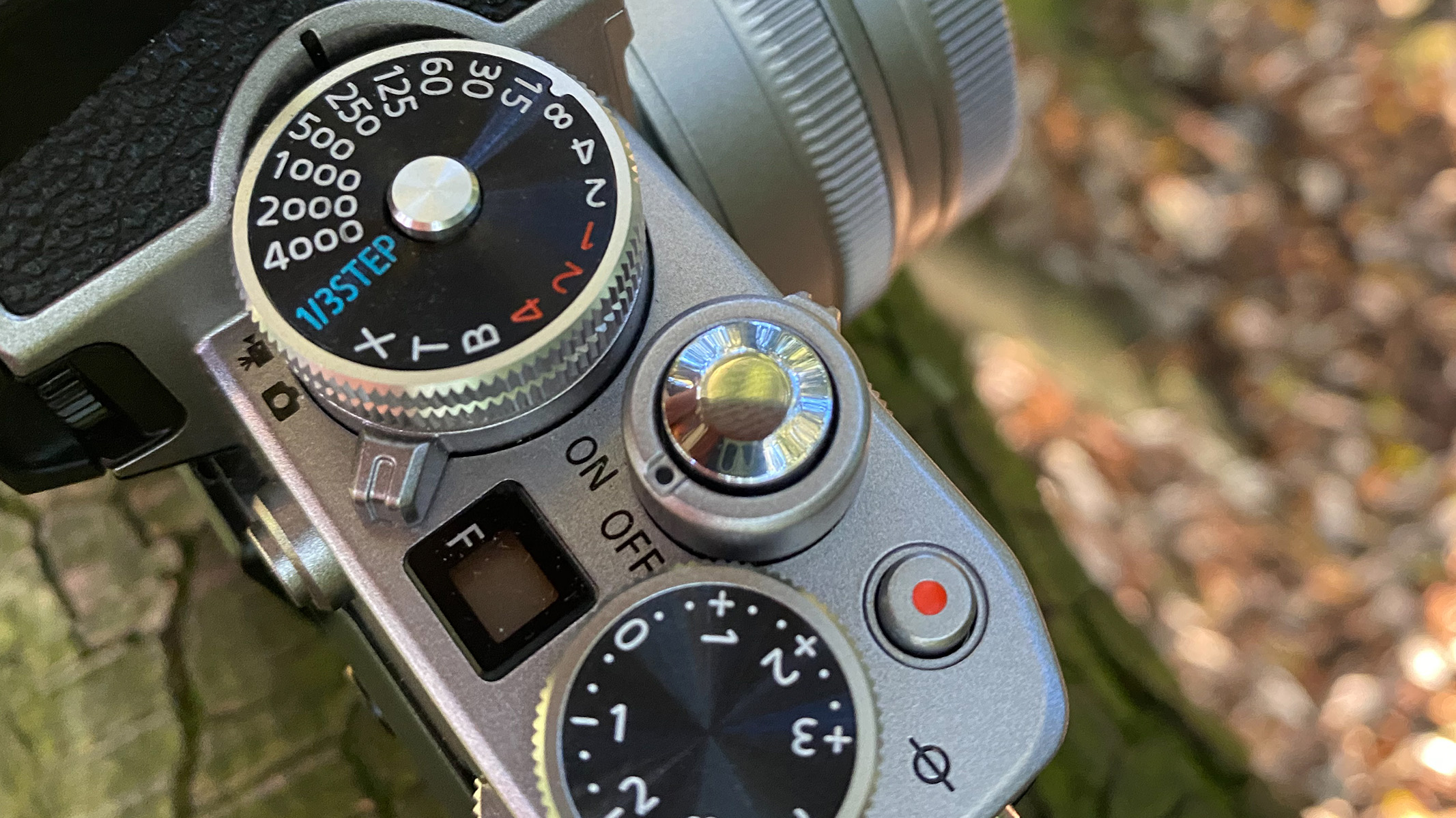 Image shows the dials on the Nikon Z fc