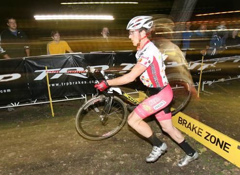 Brad Huff is not a regular in the cross scene, but jumped in for his local UCI race