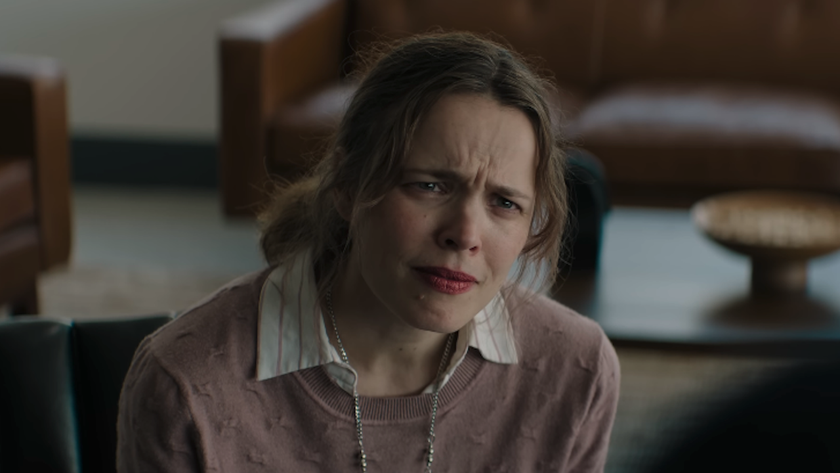 Rachel McAdams looking annoyed in Send Help