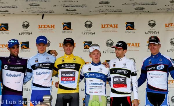 The classification leaders at the end of Stage 3