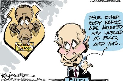 Obama cartoon Putin Syria Foreign Policy
