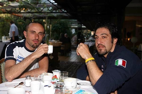 Giuliano Figueras and Salvatore Commesso experiencing the rigours of being a pro
