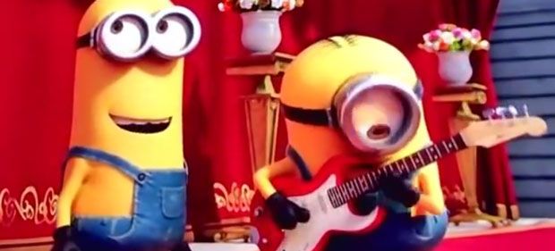 minion playing guitar toy