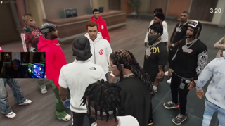 Tee Grizzley meeting with XSET in GTA Online