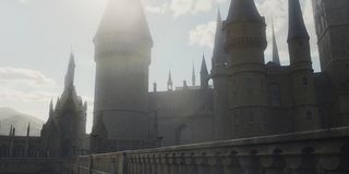 Hogwarts shining in the sun