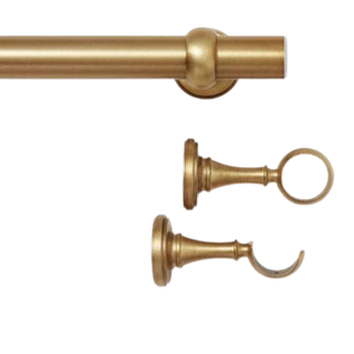 Brass curtain pole