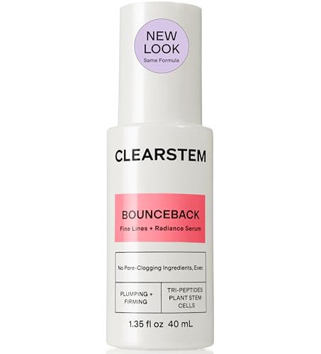 Clearstem Bounceback Radiant Facial Serum - Peptide Serum for Hydration &amp;amp; Smooth-Looking Skin With Tri-Peptides and Mango Fruit Extracts - Lightweight Formula for Softer and Balanced-Looking Skin