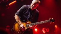 Jason Isbell plays his “Red Eye” Gibson Les Paul onstage
