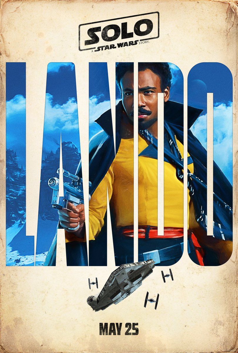 Lando Calrissian is played by Donald Glover
