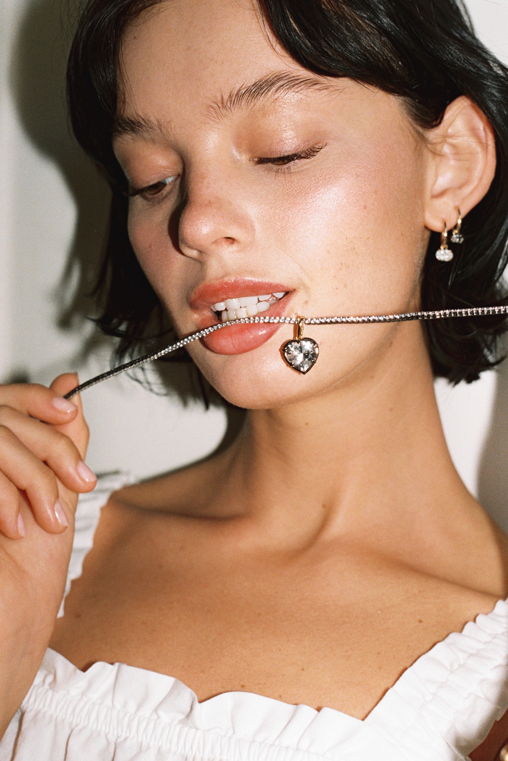 campaign photos of Molly Dickson's jewelry collaboration with Aurate for Fall 2026