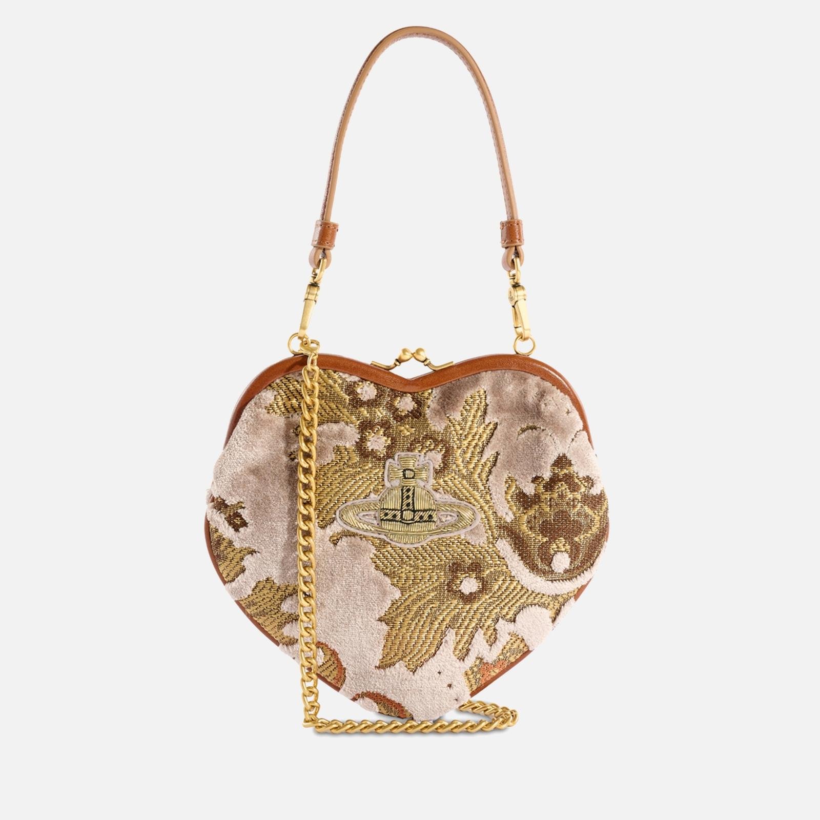 Belle Heart Jacquard Frame Purse
