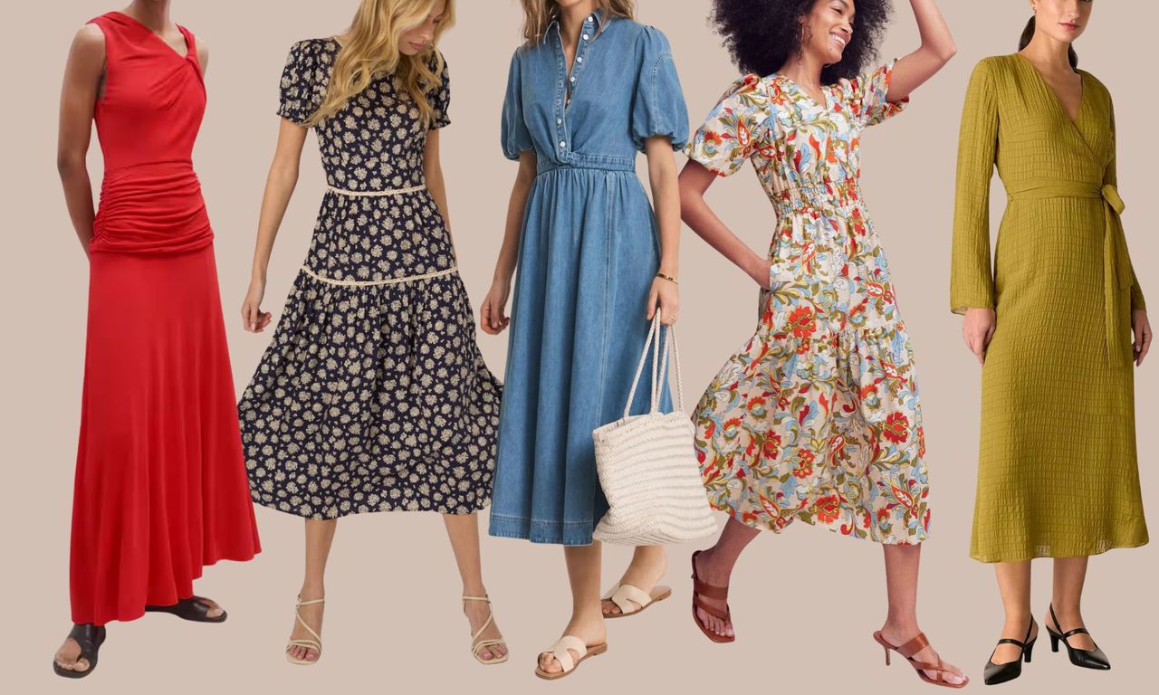 Image of stylish dresses to hide a tummy 
