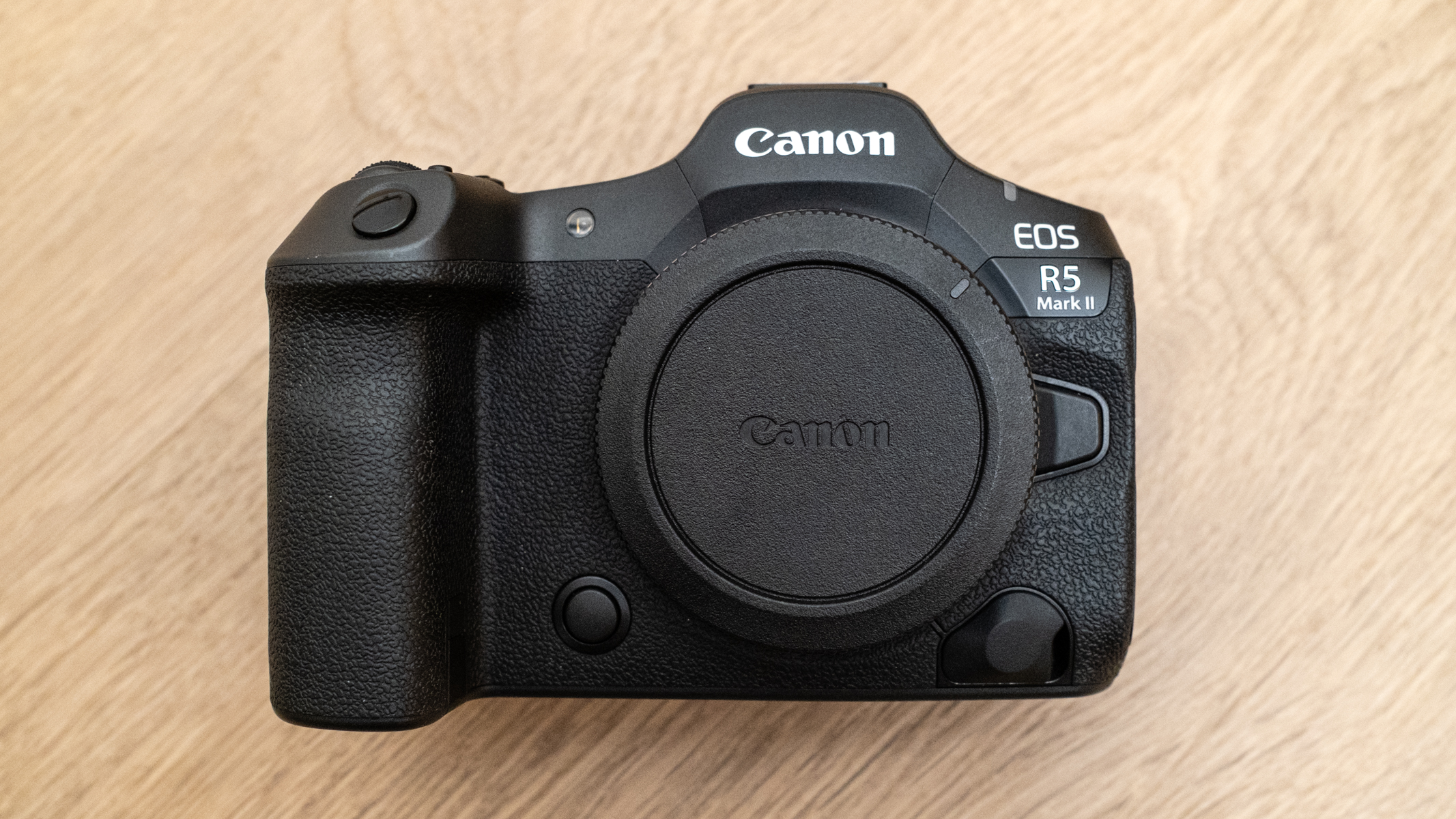 Canon EOS R5 Mark II with no lens attached
