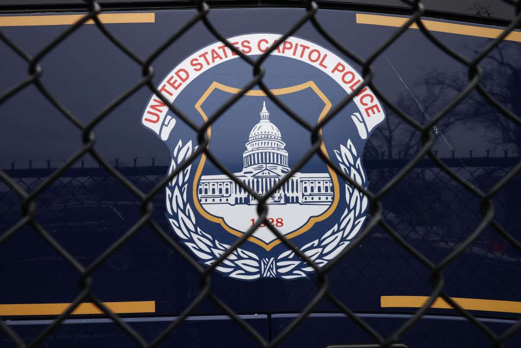 Capitol Police logo.