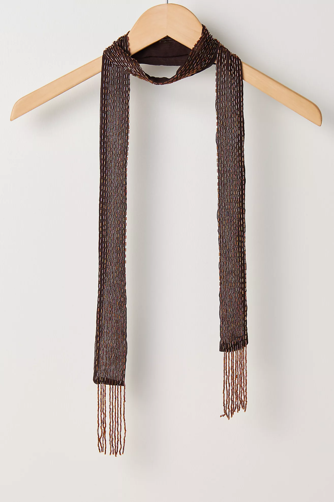 Beaded Mornings Skinny Scarf
