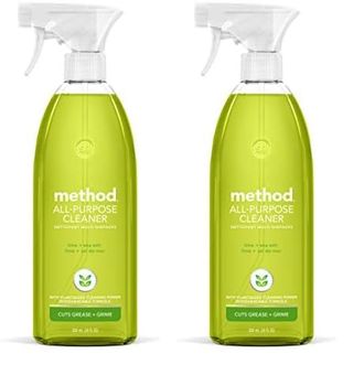 Method All-Purpose Cleaner Spray, Lime + Sea Salt, Plant-Based and Biodegradable Formula Perfect for Most Counters, Tiles, Stone, and More, 28 Oz Spray Bottles, (pack of 2)