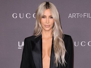 Kim Kardashian with blonde hair - hairstyles for long hair