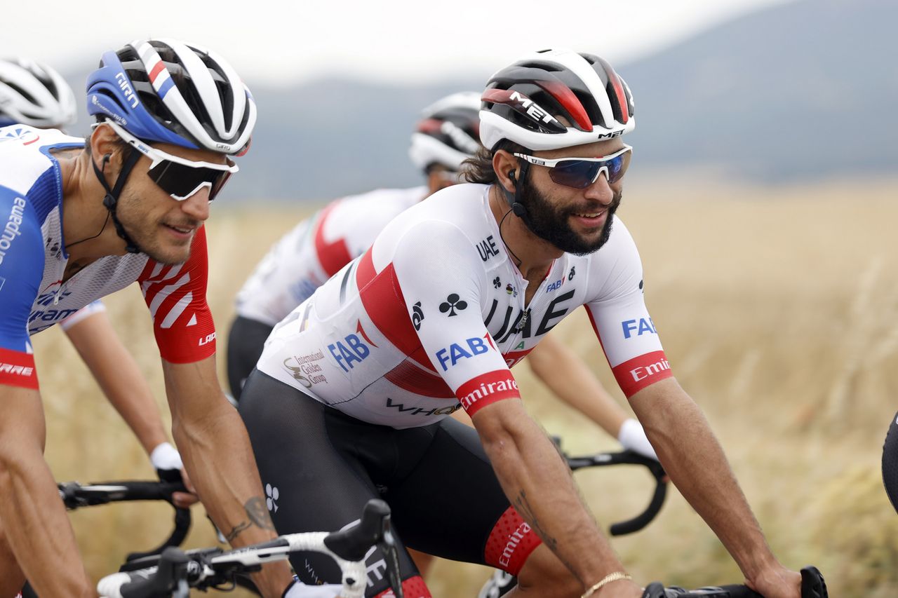 Vuelta a Burgos 2020 42th Edition 1st stage Catedral de Burgos Mirador del Castillo 157 km 28072020 Fernando Gaviria COL UAE Team Emirates photo Luis Angel GomezBettiniPhoto2020