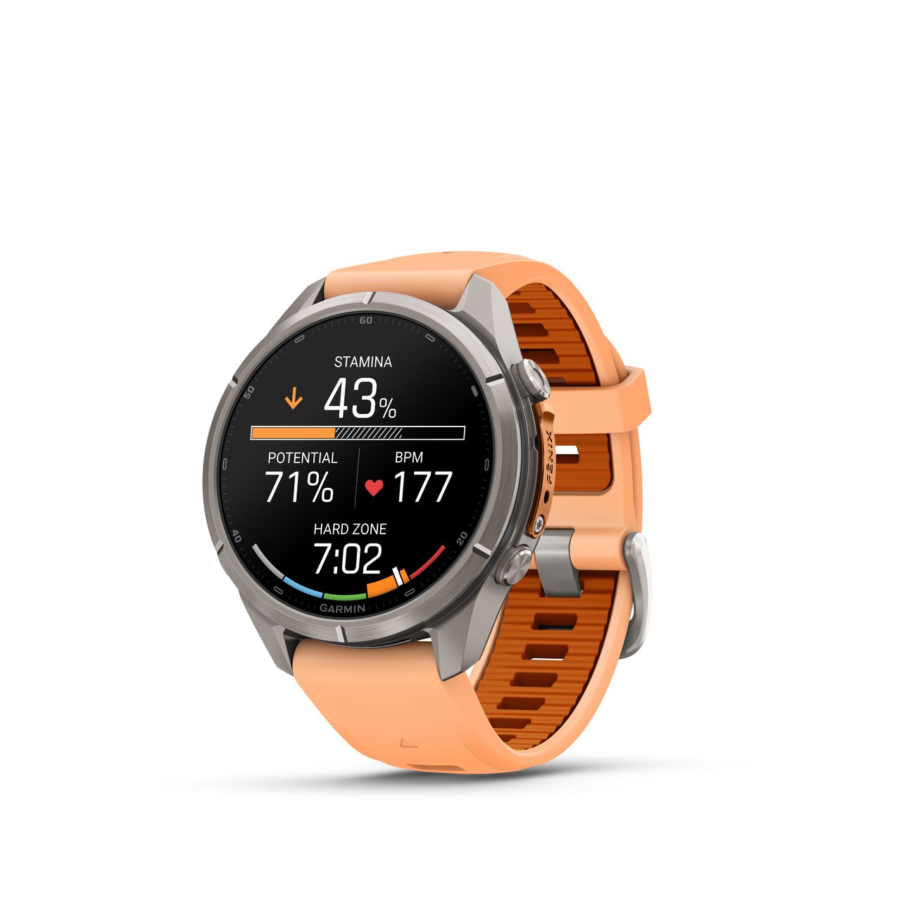 front of the Garmin Fenix 9 Pro Solar in shell autumn