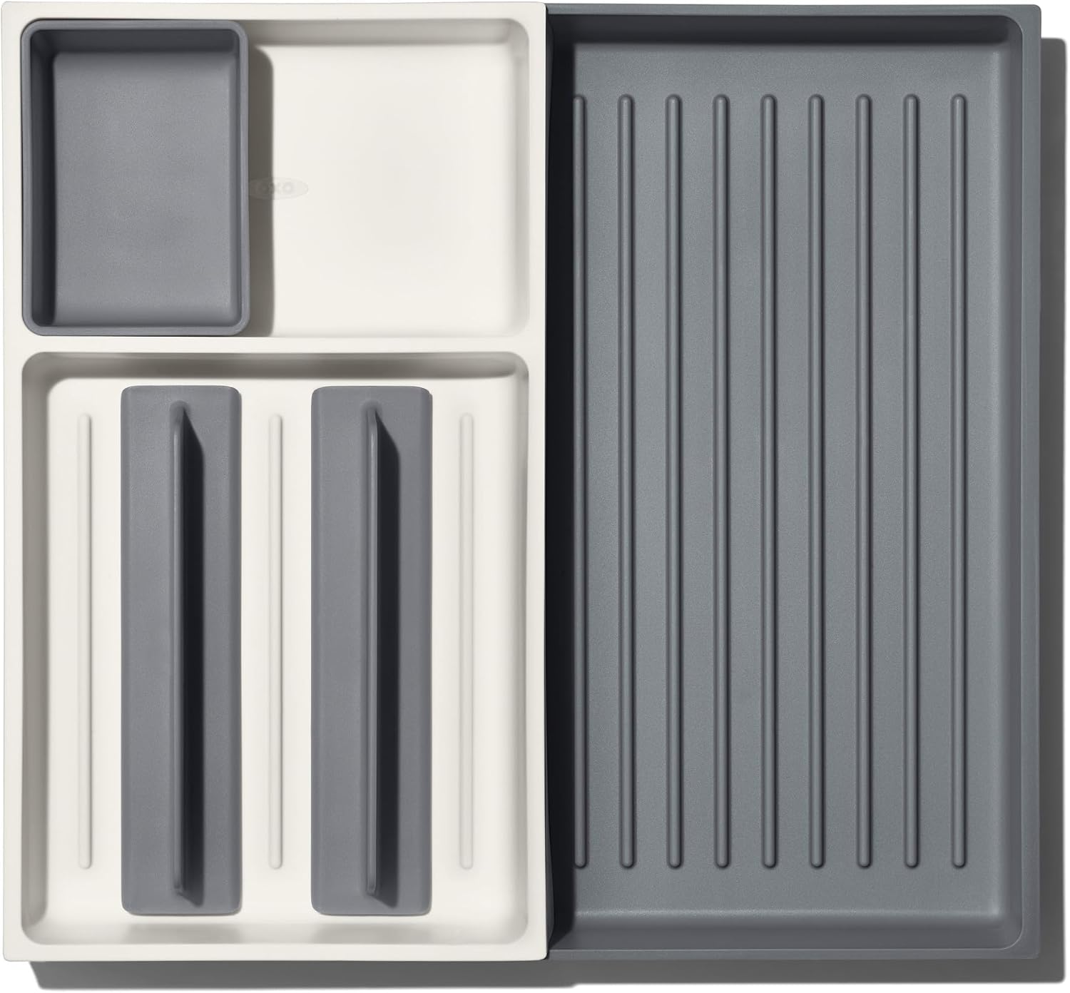 Oxo Good Grips Large Expandable Kitchen Tool Drawer Organizer, Bpa Free Plastic, White, One Size