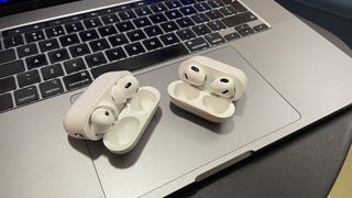 AirPods 3 and AirPods Pro 2 in cases