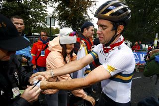 Australia’s Michael Matthews at the 2019 World Championships road race in Yorkshire, where he was his nation’s sole finisher, in 24th place