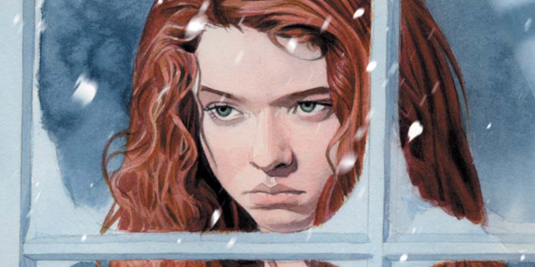 Jean Grey looking out a window