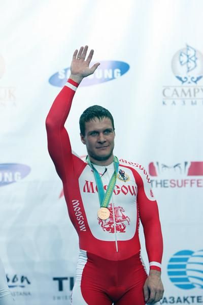 Keirin bronze medalist Sergey Borisov (Moscow Track Team)