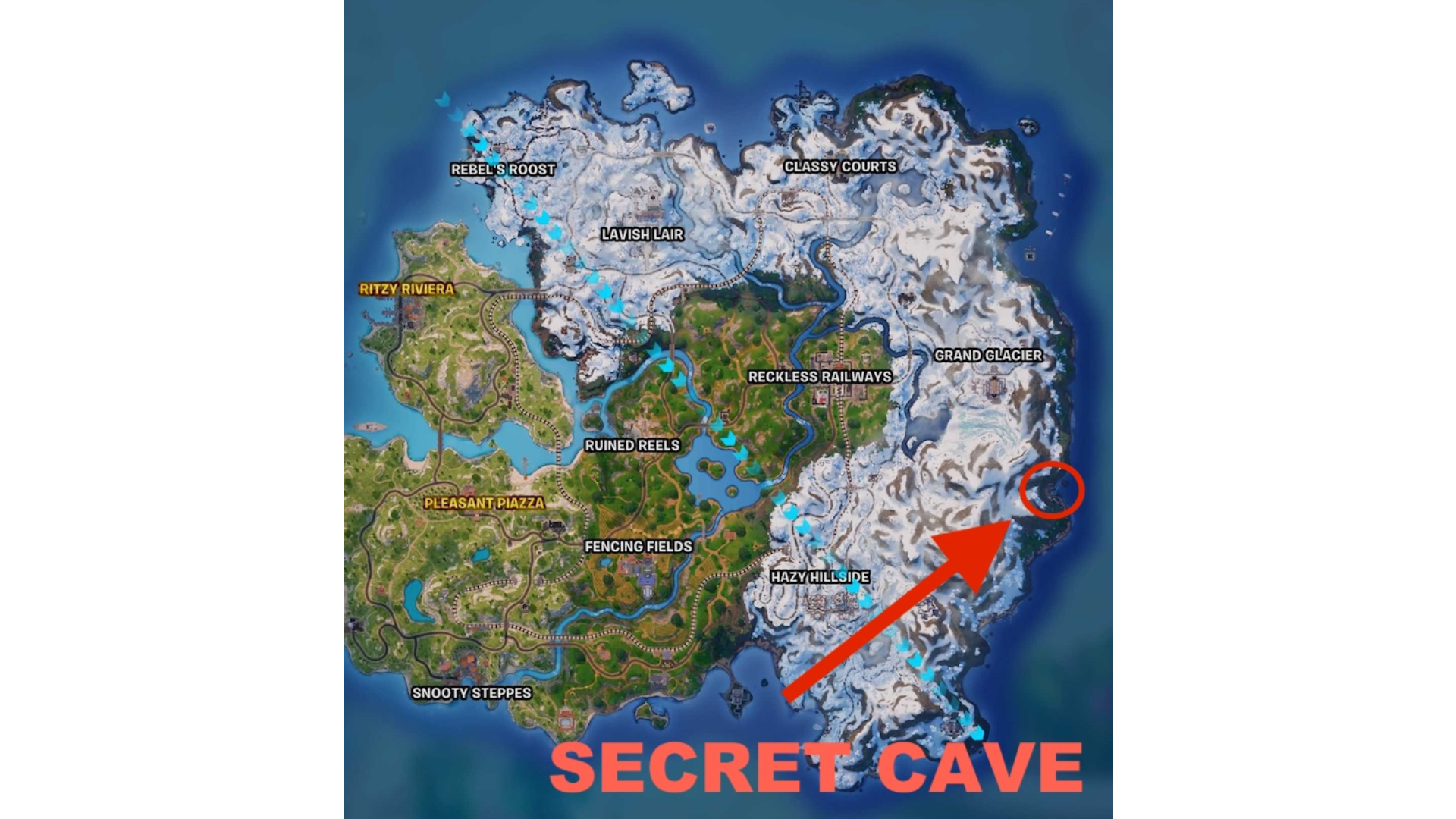 Where to find the Fortnite Secret Cave