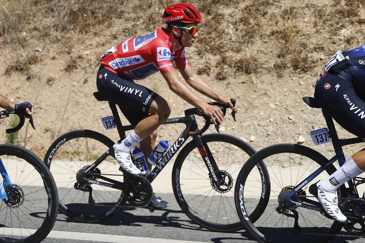 Vuelta Espana 2022 - 77th edition - 15th stage Martos - Sierra Nevada 152,6 km - 04/09/2022 - Remco Evenepoel (BEL - Quick-Step Alpha Vinyl Team) - photo Luis Angel Gomez/SprintCyclingAgency&Acirc;&copy;2022