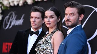 Xavier Samuel, Ana de Armas and Evan Williams photographed together at the LA Premiere of Blonde on September 13, 2022