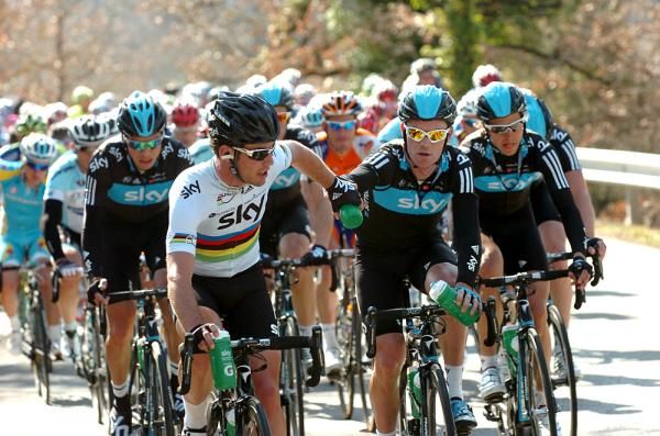 Mark Cavendish was well supported by his Sky team