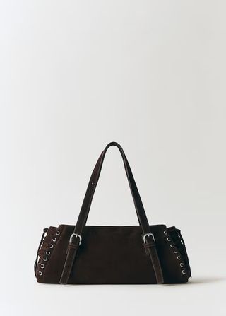 Mango, Bow leather bag