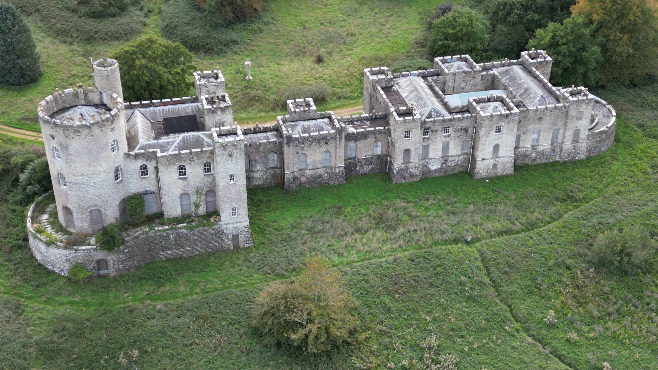 Images of the mildly derelict Norris Castle on the Isle of Wight