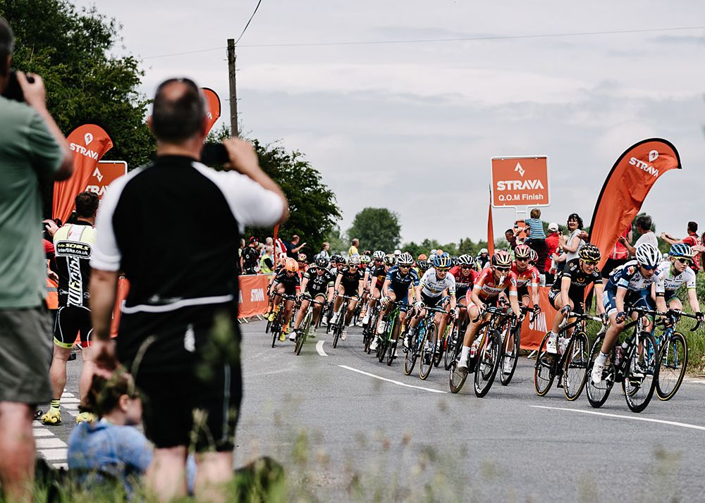Elisa Longo Borghini (Wiggle-Honda), Lizzie Armitstead (Boels Dolmans), Emma Johansson (Orica-AIS) through the first QoM