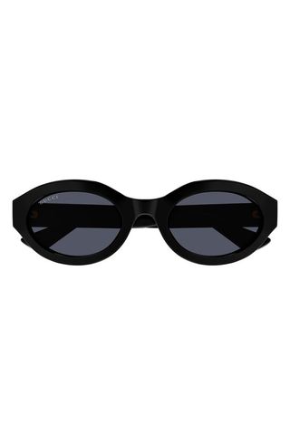 53mm Small Oval Sunglasses