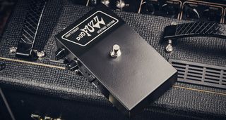 Shaftesbury Duo Fuzz Heritage Edition; the vintage reissue of a classic fuzz presents two circuits in the old-school wedge-shaped black enclosure with chickenhead knobs.