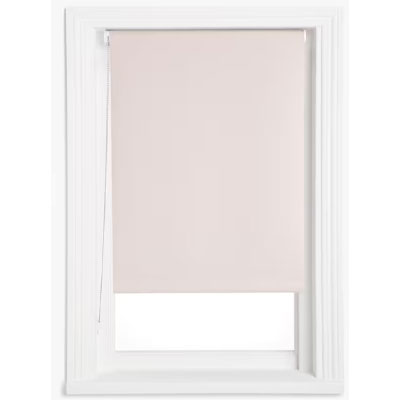 pale pink thermal roller blind from John Lewis