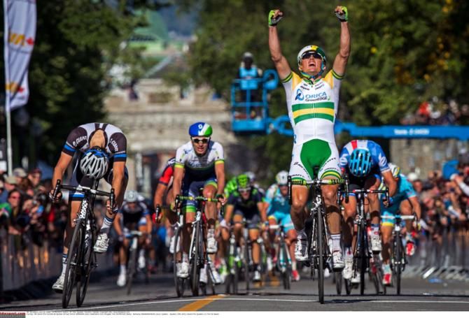Simon Gerrans gets Orica-GreenEdge's 100th win