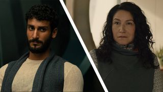 Akshay Khanna and Tamara Podemski in a collage image 