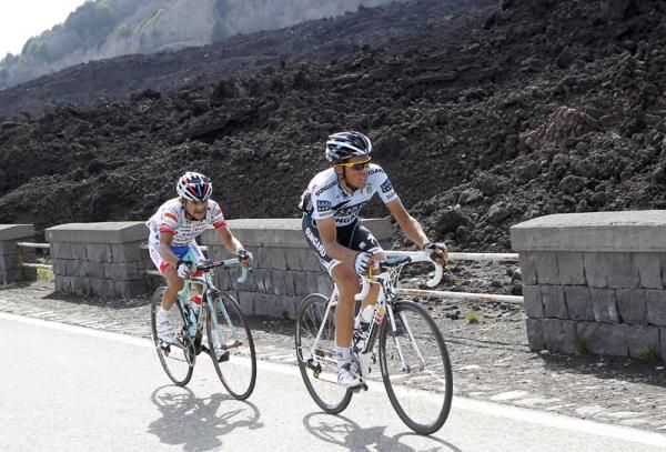 Contador was joined by Rujano but even the pint-sized climber couldn't hang on