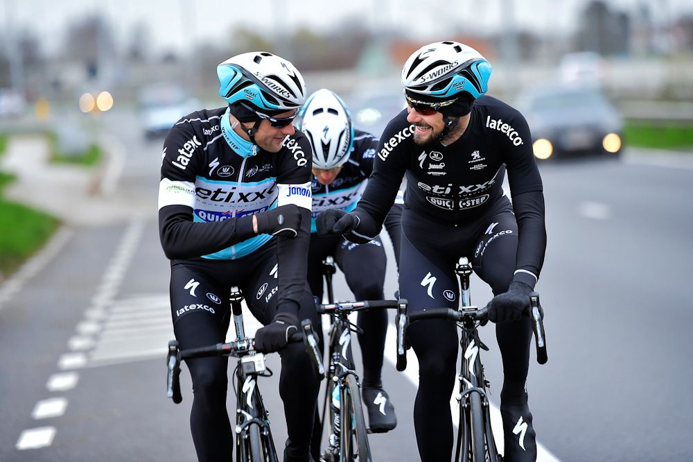Nikolas Maes and Tom Boonen (Etixx-QuickStep)
