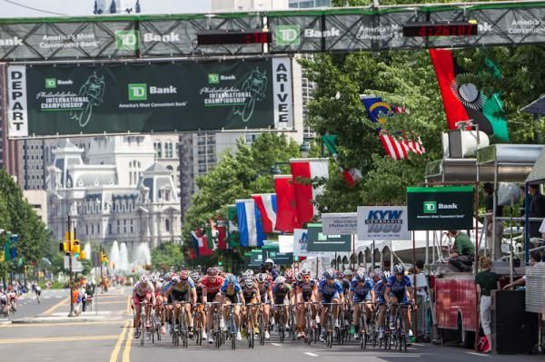 The men roll through the finish before bringing back the break.