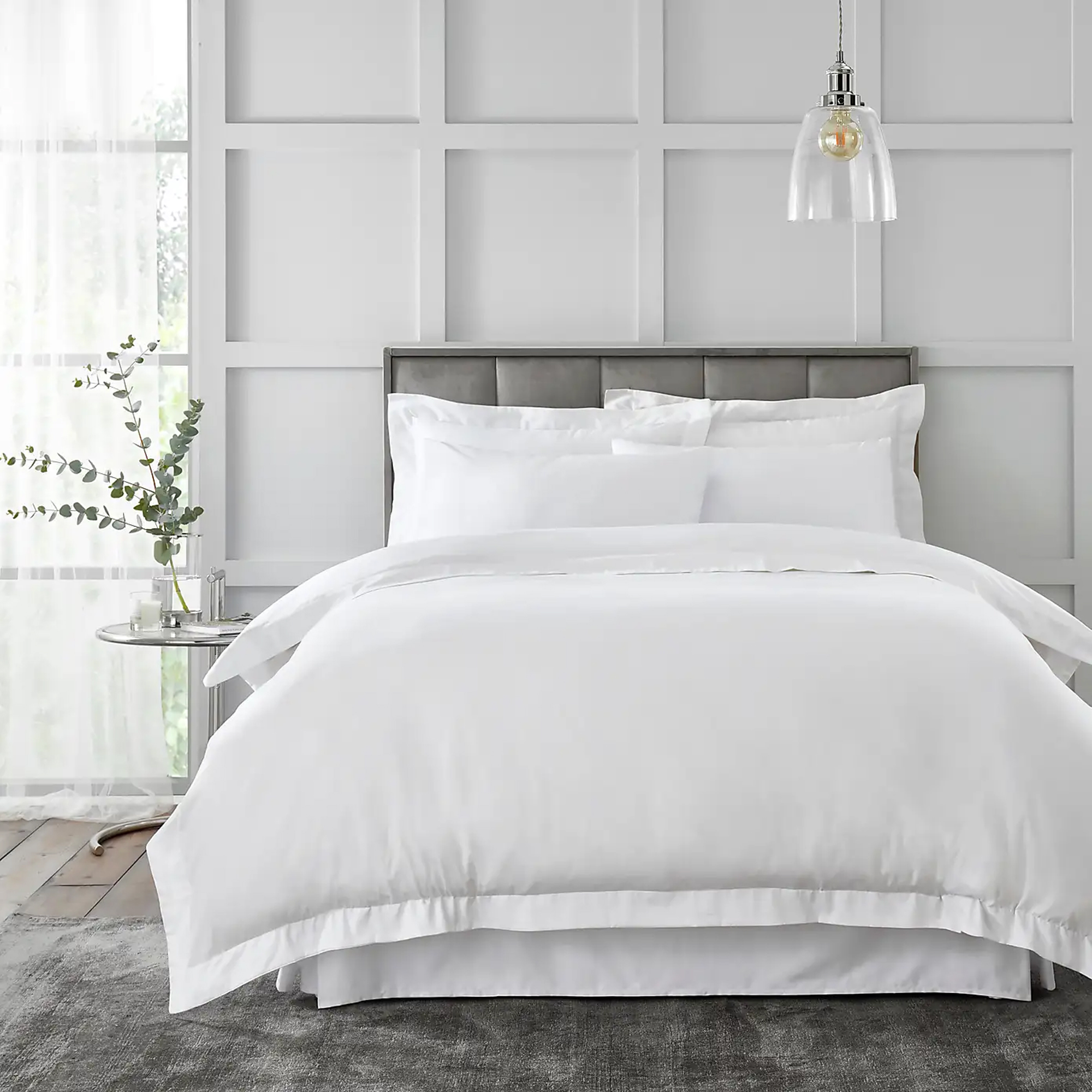 Dunelm, Hotel 230 Thread Count 100% Cotton Sateen Duvet Cover
