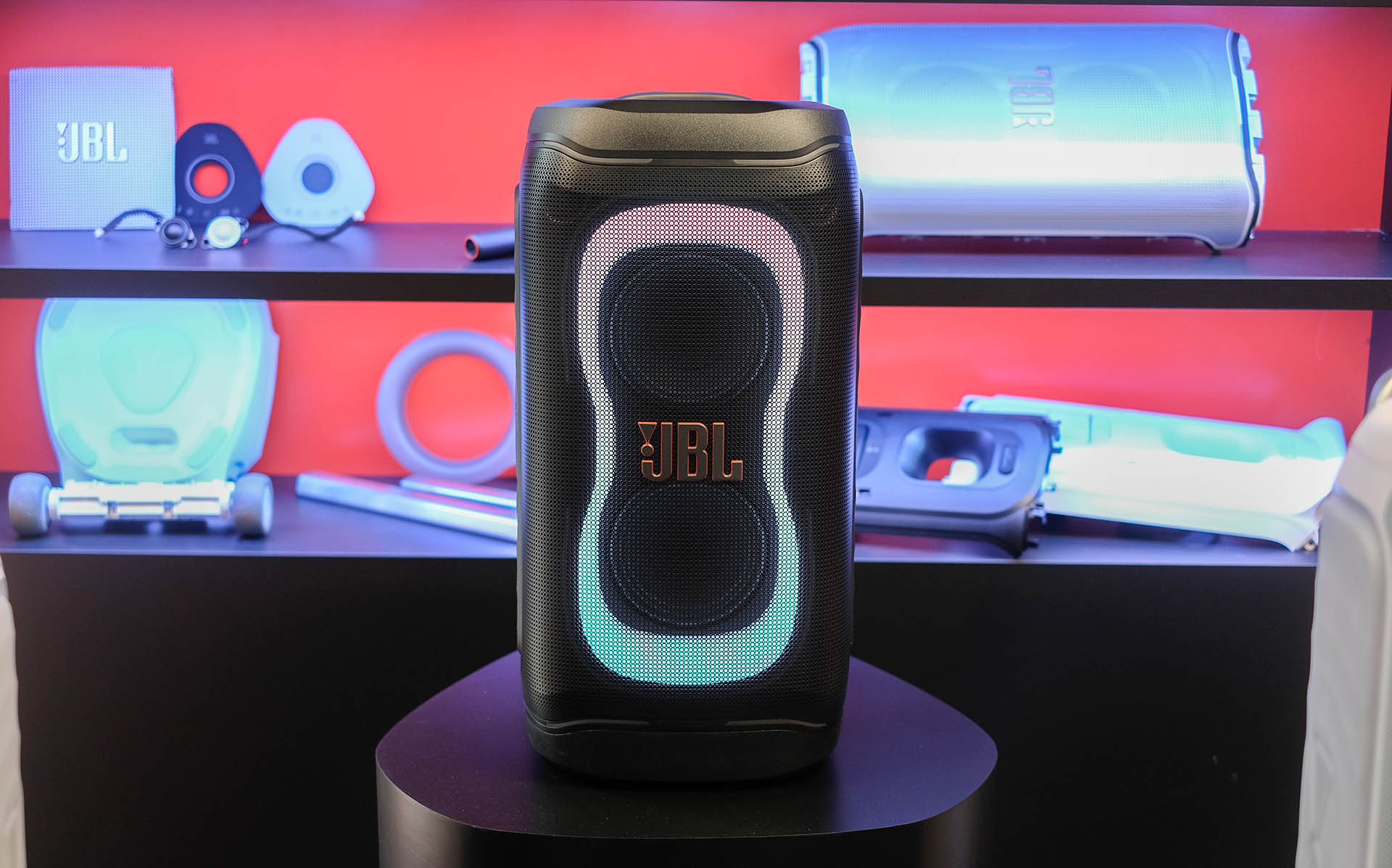 JBL PartyBox speaker.