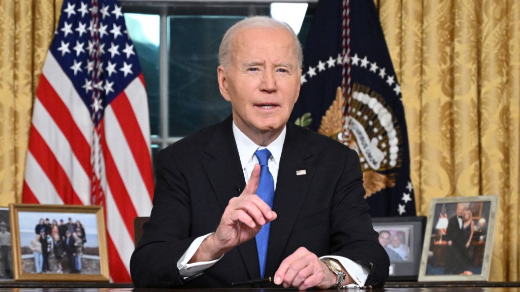 President Joe Biden in the Oval Office