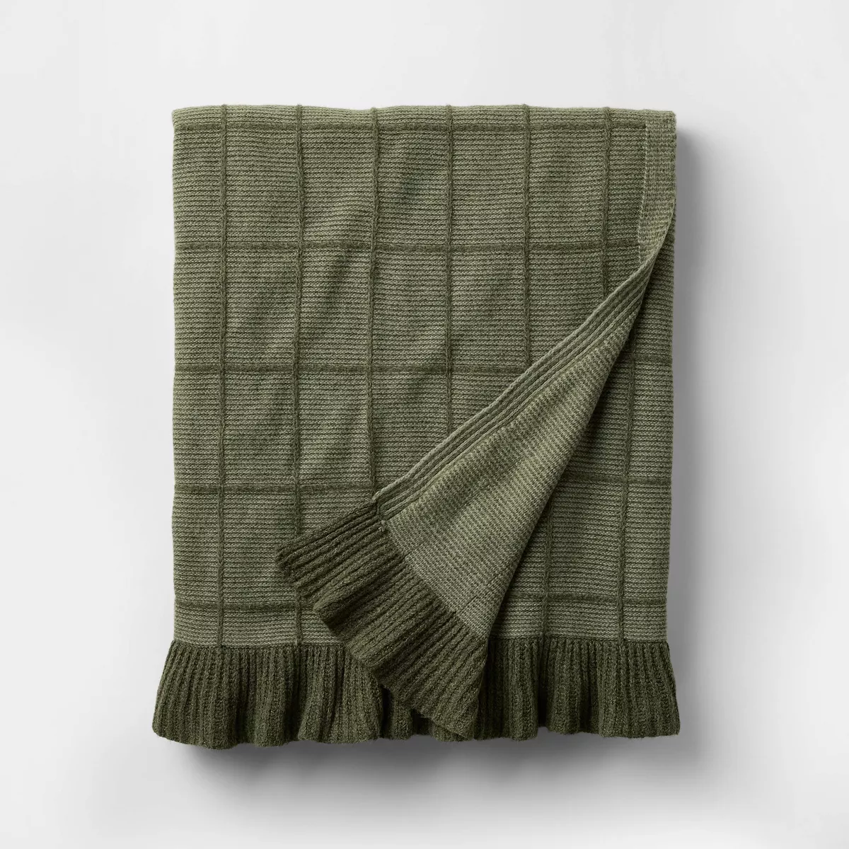 green throw blanket