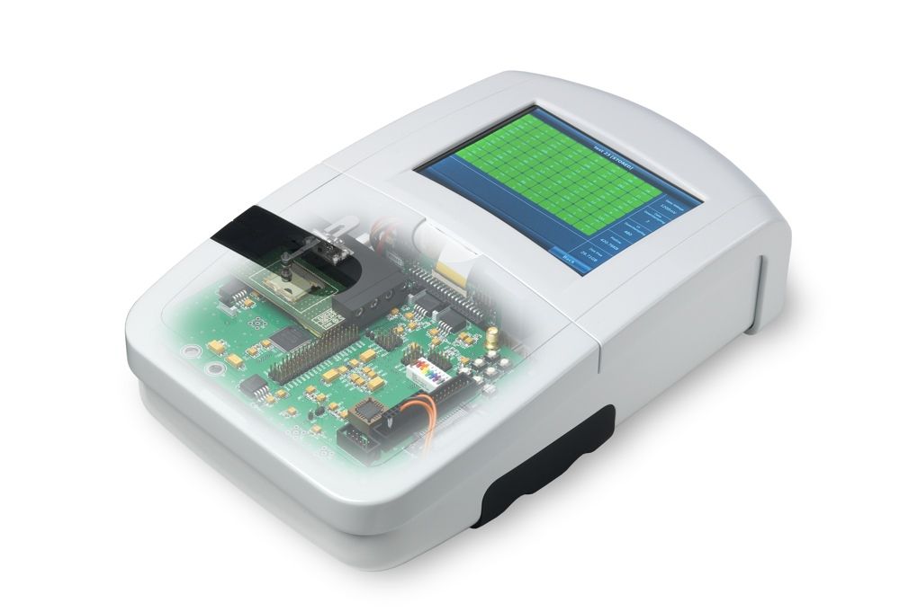 QuantuMDx Group Ltd. handheld genetic testing device.